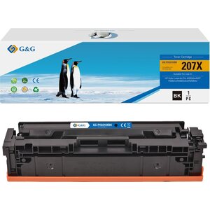 HP 207X BK (W2210X) musta tarvikekasetti